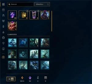 PLATINA 4 | 26 SKINS | 20 ESSENCIA MITICA | CONTA LOL - League of Legends