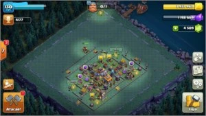 CV 10 (mal upado) - Casa do Construtor 8 (Semifull) - Clash of Clans