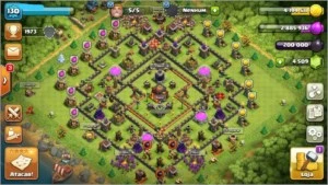 CV 10 (mal upado) - Casa do Construtor 8 (Semifull) - Clash of Clans