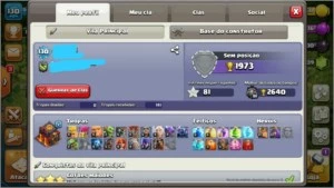 CV 10 (mal upado) - Casa do Construtor 8 (Semifull) - Clash of Clans