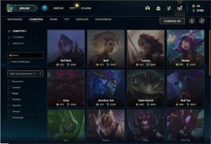 Conta prata 2 com 135 Champs e 101 Skins (2 Prestigios) - League of Legends LOL