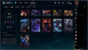 CONTA LOL P1 SOLO/D4 FLEX - 138 campeões - League of Legends