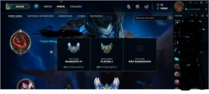 CONTA LOL P1 SOLO/D4 FLEX - 138 campeões - League of Legends