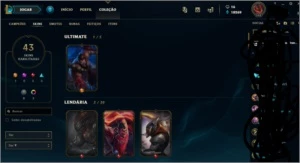 CONTA LOL P1 SOLO/D4 FLEX - 138 campeões - League of Legends