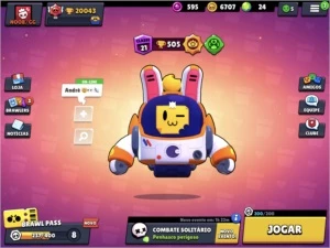 Conta super gemada Brawl Stars