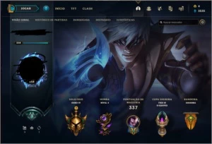 Conta de LOL Gold 4 com 147 skins - League of Legends
