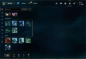 Conta Platina 2 com 41 Champs e 4 Skins + 11 Espolios - League of Legends LOL