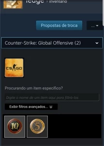 Conta steam 17 anos level 10 steam - Counter Strike CS