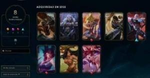 Conta D4 8 skins - League of Legends LOL
