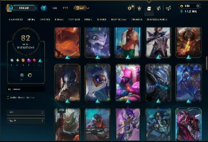 Ferro 3 com 125 Champs e 82 Skins + 35 Espolios - League of Legends LOL