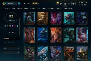 Ferro 3 com 125 Champs e 82 Skins + 35 Espolios - League of Legends LOL