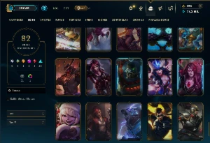 Ferro 3 com 125 Champs e 82 Skins + 35 Espolios - League of Legends LOL