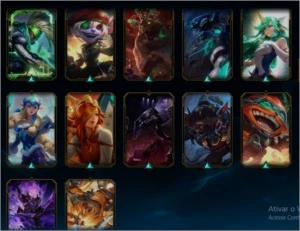 CONTA DE LOL/ 88 SKINS/ OURO/ SKIN ULTIMATE/ 7 LENDÁRIAS - League of Legends