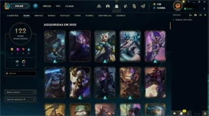 Conta platina 2, ex diamante 2. Todos os campões. - League of Legends LOL