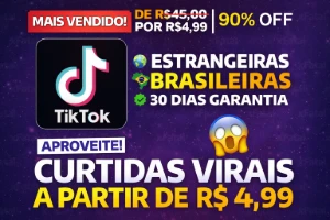 Curtidas para TikTok | 24h Online - Brasileiras e Mundiais - Redes Sociais