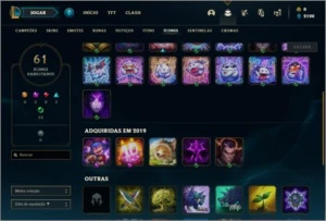 Conta platian 1 com 45 champs e 16 skins + 1 Prestigio - League of Legends LOL