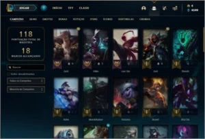 Conta platina 2 com 28 skins e 48 champs - League of Legends LOL