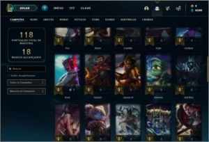 Conta platina 2 com 28 skins e 48 champs - League of Legends LOL