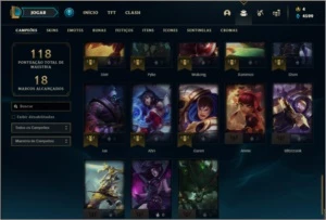 Conta platina 2 com 28 skins e 48 champs - League of Legends LOL