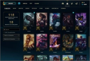 Conta platina 2 com 28 skins e 48 champs - League of Legends LOL