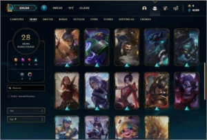 Conta platina 2 com 28 skins e 48 champs - League of Legends LOL