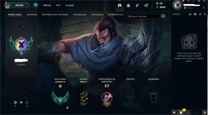 CONTA LEAGUE OF LEGENDS PLATINA 4 LVL 47, 36 CHAMPS,7 SKINS LOL