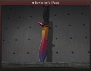 Facas Bowie FADE - Counter Strike CS