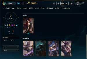 Ouro 4 com 45 Champs e 7 Skins - League of Legends LOL
