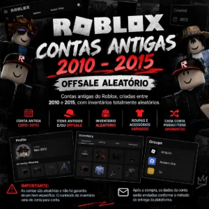 Contas Roblox Antigas 2010–2015 | Offsale Aleatório