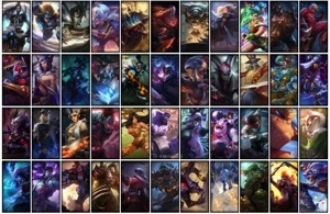 Conta prata 1 com 138 Champs e 150 Skins + 500k de Shaco - League of Legends LOL