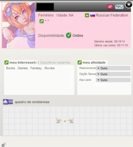 Conta feminina IMVU 2014 (AP + AGE e MAIS de 700 itens) - Outros