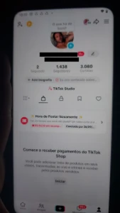 Conta Do Tiktok Com Shop Ativo +1,4K Seguidores, Lives Ativa - Redes Sociais