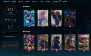 CONTA LOL 400 SKINS TOP - League of Legends