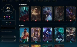 CONTA DE LOL COM RIVEN CAMPEONATO - League of Legends