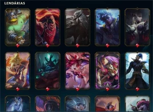 CONTA LOL LVL 350, PLATINA 3 COM DIVERSAS SKINS (217x) - League of Legends