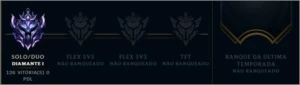 Conta Diamante 1 - League of Legends LOL