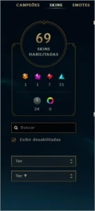 Conta Diamante 1 - League of Legends LOL