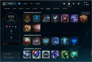 CONTA LEAGUE OF LEGENDS 2012 LOL