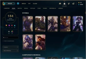 CONTA LEAGUE OF LEGENDS 2012 LOL