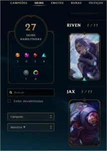 Conta LVL 191 GOLD 3 - S9 - COM 2800RPS - League of Legends LOL