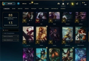 Conta diamante 3 otimo mmr 50+ pdl :D no preço - League of Legends LOL
