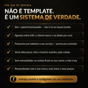 Site para Barbearia 💈 Agenda Online + Painel Financeiro - Sites, Lojas e Sistemas Prontos Sites e Scripts