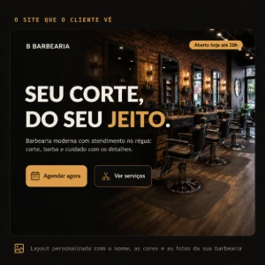 Site para Barbearia 💈 Agenda Online + Painel Financeiro - Sites, Lojas e Sistemas Prontos Sites e Scripts