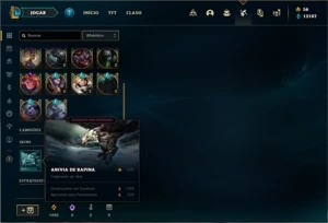 Conta prata 4 com 140 Champs e 66 Skins +1 Fragmento - League of Legends LOL