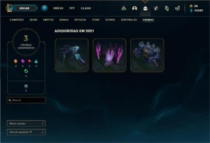 Conta prata 4 com 140 Champs e 66 Skins +1 Fragmento - League of Legends LOL