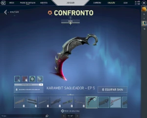 Conta valorant nfa com karambit saqueadora