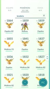 Conta lvl 37 Amarela - Pokémon