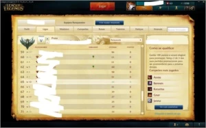 Conta Prata V 64 Champions 12 skins - League of Legends LOL