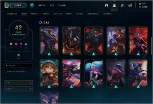 Conta de LOL muito boa 83 champ 42 skins :) prata 3 - League of Legends
