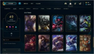 Conta de LOL muito boa 83 champ 42 skins :) prata 3 - League of Legends